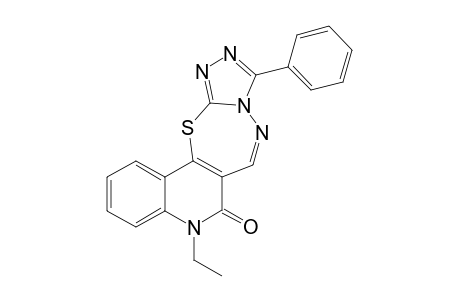 N-Ethyl-10-phenyl-(1,2,4)-triazolo[3',4' : 2,3]thiadiazepino[6,7-c]quinolin-6(5H)-one