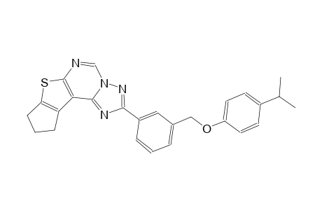 2-{3-[(4-isopropylphenoxy)methyl]phenyl}-9,10-dihydro-8H-cyclopenta[4,5]thieno[3,2-e][1,2,4]triazolo[1,5-c]pyrimidine