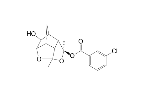 Hemiacetal Cage Compound 4,11-Dioxa-9-hydroxy-3,5-dimethyltetracycloundecane-3-ol 3-chlorobenzoate