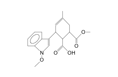 (1RS,2SR,3SR)-1-Methyl 3-(1'-Methoxyindol-3'-yl)-5-methylcyclohex-4-ene-1,2-dicarboxylate