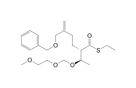 (1'R,2S)-8-Benzyloxymethyl-2-[1'-(2-methoxyethoxymethoxy)ethyl]-5-hexenoic acid S-Ethyl Ester