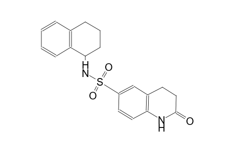 2-oxo-N-(1,2,3,4-tetrahydro-1-naphthalenyl)-1,2,3,4-tetrahydro-6-quinolinesulfonamide
