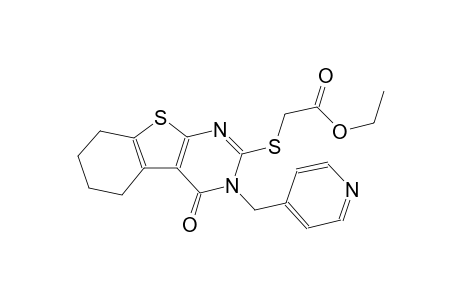ethyl {[4-oxo-3-(4-pyridinylmethyl)-3,4,5,6,7,8-hexahydro[1]benzothieno[2,3-d]pyrimidin-2-yl]sulfanyl}acetate
