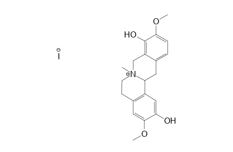 3,10-dimethoxy-7-methyl-6,8,13,13a-tetrahydro-5H-isoquinolino[2,1-b]isoquinolin-7-ium-2,9-diol iodide