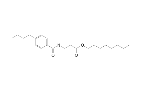 .beta.-Alanine, N-(4-butylbenzoyl)-, octyl ester