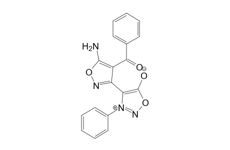 3-Phenyl-4-[5'-amino-4'-(benzoyl)isoxazol-3'-yl]sydnone