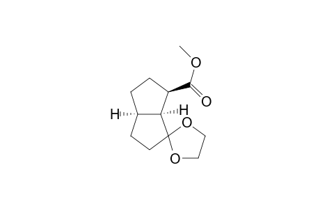Spiro[1,3-dioxolane-2,1'(2'H)-pentalene]-6'-carboxylic acid, hexahydro-, methyl ester, (3'a.alpha.,6'.beta.,6'a.alpha.)-
