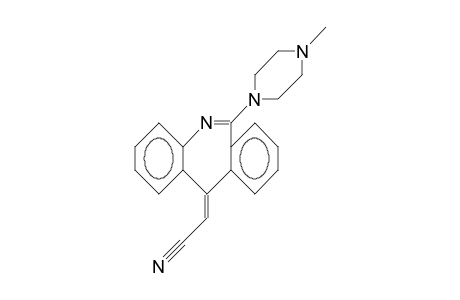 (Z)-4-Cyanomethylene-7-(4-methyl-piperazinyl)-4H-dibenz(B,E)azepine