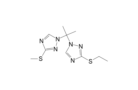 1H-1,2,4-Triazole, 3-(ethylthio)-1-[1-methyl-1-[3-(methylthio)-1H-1,2,4-triazol-1-yl]ethyl]-