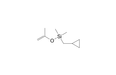 (Cyclopropylmethyl)dimethyl((1-methylethenyl)oxy)silane