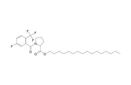 L-Proline, N-(5-fluoro-2-trifluoromethylbenzoyl)-, hexadecyl ester