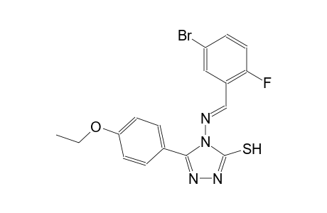 4-{[(E)-(5-bromo-2-fluorophenyl)methylidene]amino}-5-(4-ethoxyphenyl)-4H-1,2,4-triazole-3-thiol