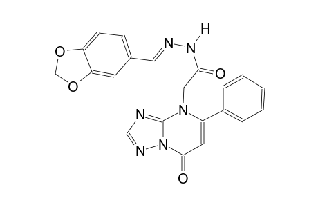 N'-[(E)-1,3-benzodioxol-5-ylmethylidene]-2-(7-oxo-5-phenyl[1,2,4]triazolo[1,5-a]pyrimidin-4(7H)-yl)acetohydrazide