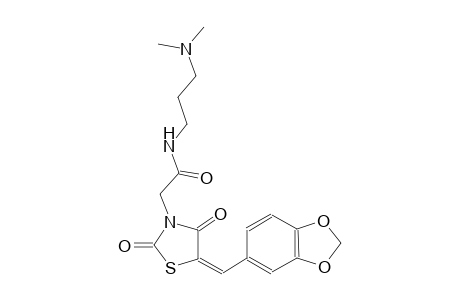 3-thiazolidineacetamide, 5-(1,3-benzodioxol-5-ylmethylene)-N-[3-(dimethylamino)propyl]-2,4-dioxo-, (5E)-