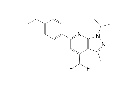 1H-pyrazolo[3,4-b]pyridine, 4-(difluoromethyl)-6-(4-ethylphenyl)-3-methyl-1-(1-methylethyl)-