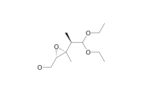 ERYTHRO-(2R,3R)-5,5-DIETHOXY-2,3-EPOXY-3,4-DIMETHYLPENTAN-1-OL