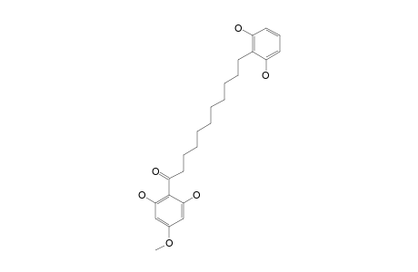 ARDISINONE-C;1-(2,6-DIHYDROXY-4-METHOXYPHENYL)-11-(2,6-DIHYDROXYPHENYL)-UNDECAN-1-ONE