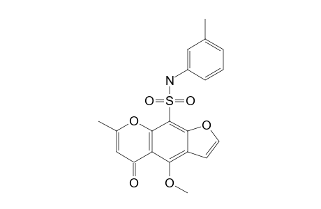 4-METHOXY-7-METHYL-N-(3-METHYL-PHENYL)-5-OXO-5H-FURO-[3.2-G]-[1]-BENZOPYRAN-9-SULFONAMIDE