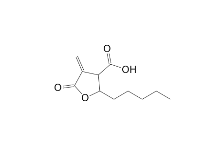 2-Amyl-5-keto-4-methylene-tetrahydrofuran-3-carboxylic acid