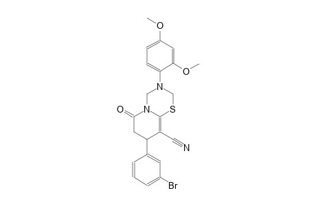 2H,6H-pyrido[2,1-b][1,3,5]thiadiazine-9-carbonitrile, 8-(3-bromophenyl)-3-(2,4-dimethoxyphenyl)-3,4,7,8-tetrahydro-6-oxo-