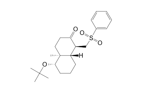 2(1H)-Naphthalenone, 5-(1,1-dimethylethoxy)octahydro-4a-methyl-1-[(phenylsulfonyl)methyl]- , [1S-(1.alpha.,4a.beta.,5.beta.,8a.alpha.)]-