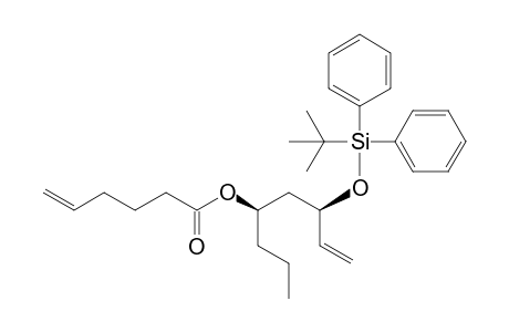 (3R,5R)-3-tert-Butyldiphenylsilyloxy-1-octen-5-yl 5'-hexenoate