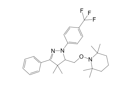 1-((4,4-Dimethyl-3-phenyl-1-(4-(trifluoromethyl)phenyl)-4,5-dihydro-1H-pyrazol-5-yl)methoxy)-2,2,6,6-tetramethylpiperidine