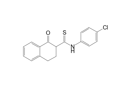 N-(4-chlorophenyl)-1-oxo-1,2,3,4-tetrahydronaphthalene-2-carbothioamide