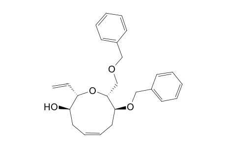 (2S,3R,5Z,8S,9R)-2-ethenyl-8-phenylmethoxy-9-(phenylmethoxymethyl)-2,3,4,7,8,9-hexahydrooxonin-3-ol