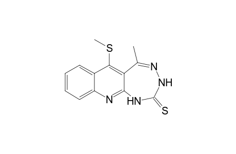 5-Methyl-6-(methylsulfanyl)-1,3-dihydro-2H-[1,2,4]triazepino[5,6-b]quinoline-2-thione