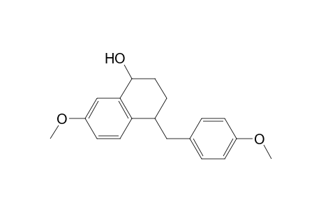 1-Naphthalenol, 1,2,3,4-tetrahydro-7-methoxy-4-[(4-methoxyphenyl)methyl]-