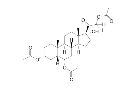 3α,6α,17,21-tetrahydroxy-5β-pregnan-20-one, 3,6,21-triacetate