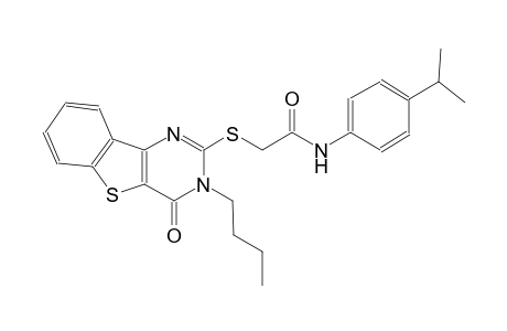 2-[(3-butyl-4-oxo-3,4-dihydro[1]benzothieno[3,2-d]pyrimidin-2-yl)sulfanyl]-N-(4-isopropylphenyl)acetamide