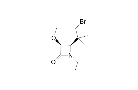 (3S,4R)-4-(1-bromanyl-2-methyl-propan-2-yl)-1-ethyl-3-methoxy-azetidin-2-one