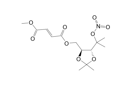 2-{(4R,5S)-[5-[3-(Methoxycarbonyl)propenoyloxymethyl]-2,2-dimethyl-1,3-dioxolan-4-yl]}propan-2-yl nitrate