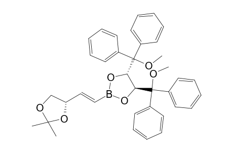(4S,5S)-2-[(E)-2-[(4S)-2,2-dimethyl-1,3-dioxolan-4-yl]vinyl]-4,5-bis[methoxy(diphenyl)methyl]-1,3,2-dioxaborolane