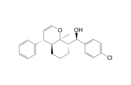 8a-Methyl-4-phenyl-8-(.alpha.-hydroxy-4-chlorobenzyl)-4,4a,5,6,7,8-hexahydro-8aH-benzo[b]pyran