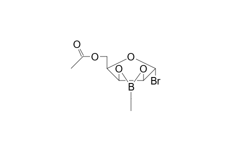 (6-Bromo-2-ethyltetrahydrofuro[3,4-d][1,3,2]dioxaborol-4-yl)methyl acetate
