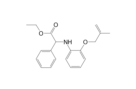 Benzeneacetic acid, .alpha.-[[2-[(2-methyl-2-propenyl)oxy]phenyl]amino]-, ethyl ester