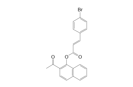 (E)-2-ACETYL-NAPHTHALEN-1-YL-3-(4-BROMOPHENYL)-ACRYLATE