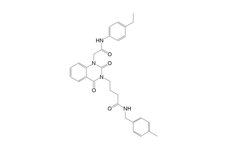 4-(1-[2-(4-ethylanilino)-2-oxoethyl]-2,4-dioxo-1,4-dihydro-3(2H)-quinazolinyl)-N-(4-methylbenzyl)butanamide