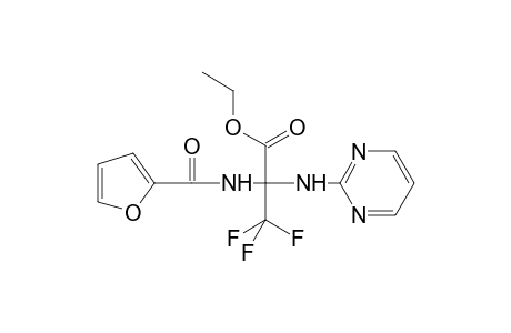 Propanoic acid, 3,3,3-trifluoro-2-[(2-furanylcarbonyl)amino]-2-(2-pyrimidinylamino)-, ethyl ester