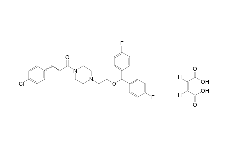 1-{2-[bis(p-fluorophenyl)methoxy]ethyl}-4-(p-chlorocinnamoyl)piperazine, maleate(1:1)