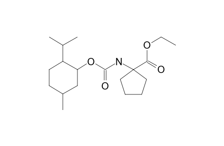 1-Aminocyclopentanecarboxylic acid, N-((1R)-(-)-menthyloxycarbonyl)-, ethyl ester