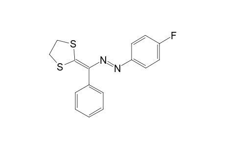 (E)-1-((1,3-Dithiolan-2-ylidene)(phenyl)methyl)-2-(4-fluorophenyl)diazene