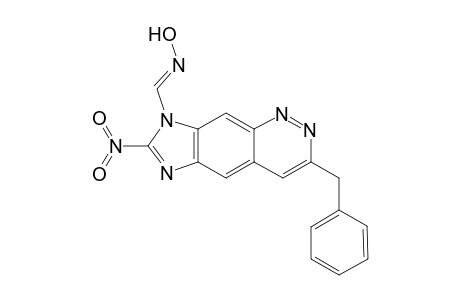 3-benzyl-7-nitroimidazo[4,5-g]cinnoline-8-aldehyde oxime