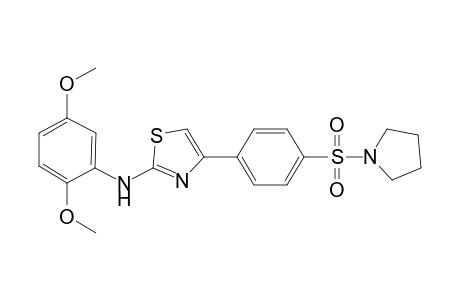 (2,5-dimethoxyphenyl)-[4-(4-pyrrolidinosulfonylphenyl)thiazol-2-yl]amine