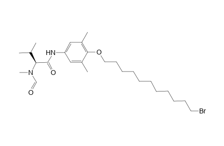 3,5-Dimethyl-4-[(11'-bromoundecyl)oxy]-1-{[N-formyl-N-methyl>amino)](isopropylmethyl)carbonyl]amino}-benzene