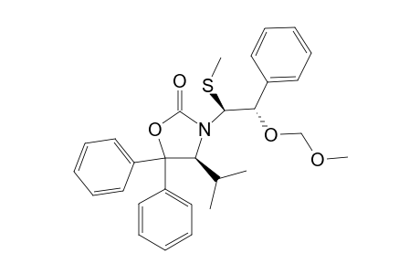 (S)-4-ISOPROPYL-3-[(1S,2S)-2-(METHOXYMETHOXY)-1-(METHYLSULFANYL)-2-PHENYLETHYL]-5,5-DIPHENYLOXAZOLIDIN-2-ONE