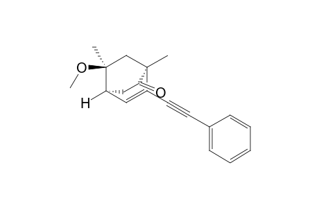 (1S,4S,8R)-(1S,4S,8S)-8-Methoxy-1,8-dimethyl-6-(2-phenylethynyl)bicyclo[2.2.2]oct-5-en-2-one